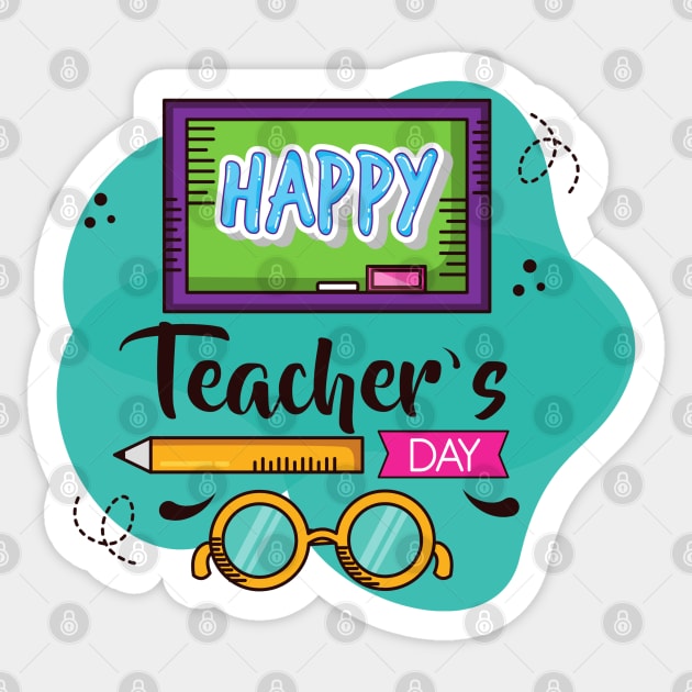 Happy Teacher's Day Sticker by Pris25